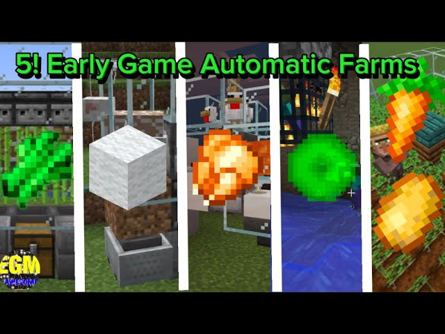 BEST 5! EASY Early Game Automatic Farms (Tutorials)