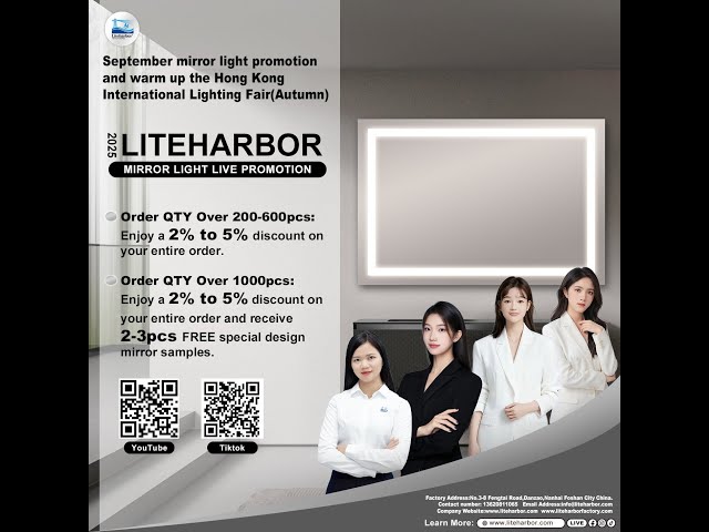 Mirror Light Live Surprise: Discounts & Free Sample Treats #ledlighting  #ledmirror  #factory