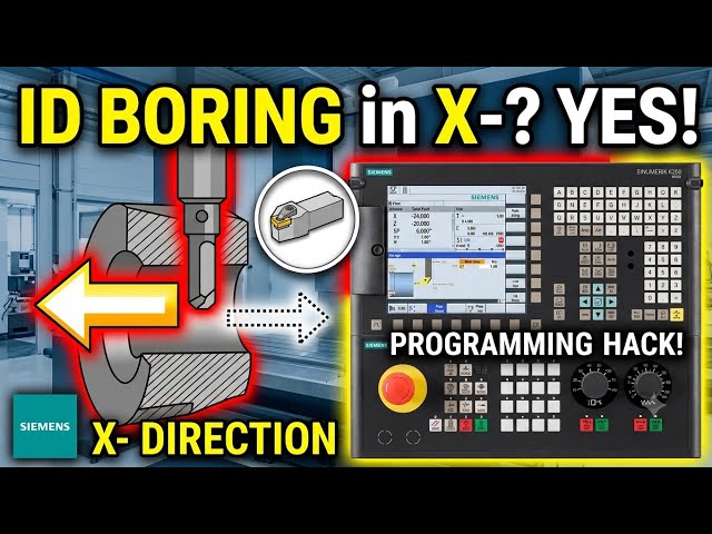 X-Direction Boring on SINUMERIK CNC | Easy Boring Operation Explained