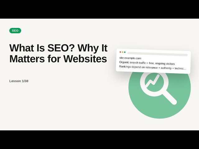 SEO Series: What Is SEO? Why It Matters for Websites