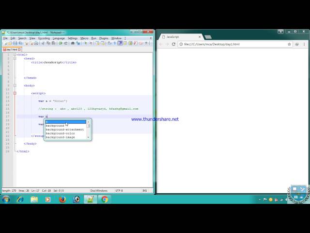 Java Script Tutorial | Basics | Day 1- hindi