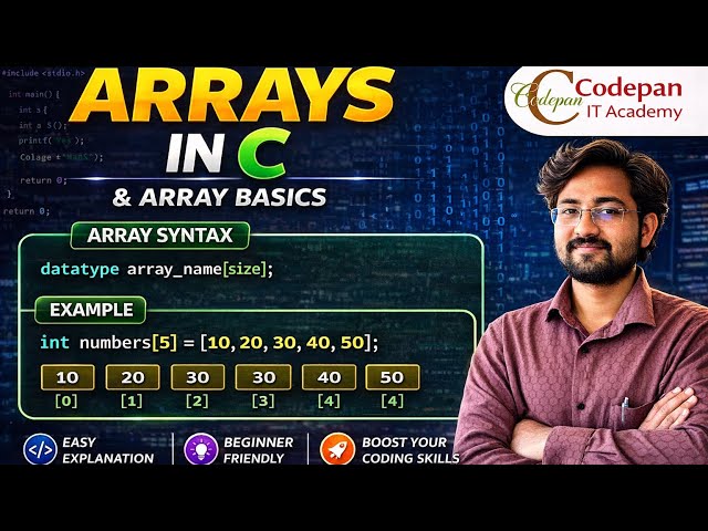 Array in C Programming | One Dimensional Array Explained in Marathi | Codepan IT Academy 