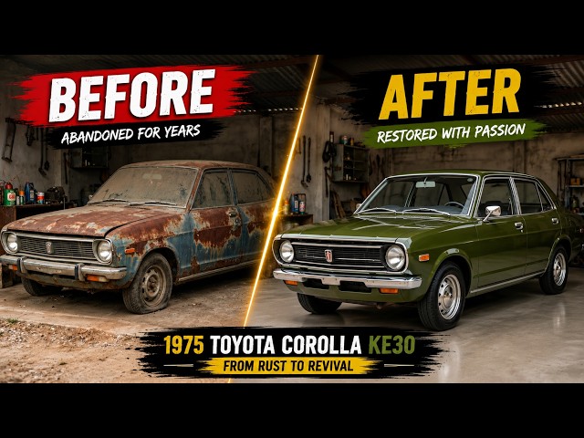 Toyota Corolla Full Restoration | From Rust to Showroom