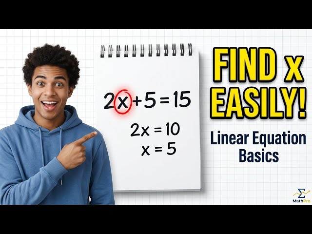 Learn Linear Equations in 5 Minutes | Find x Easily | Class 8 & 9 Maths