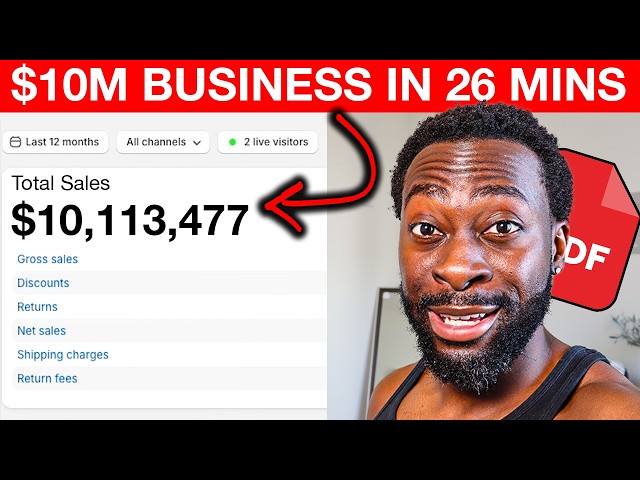 Building a $10M PDF Digital Business In 26 Minutes Using AI (Copy Me)
