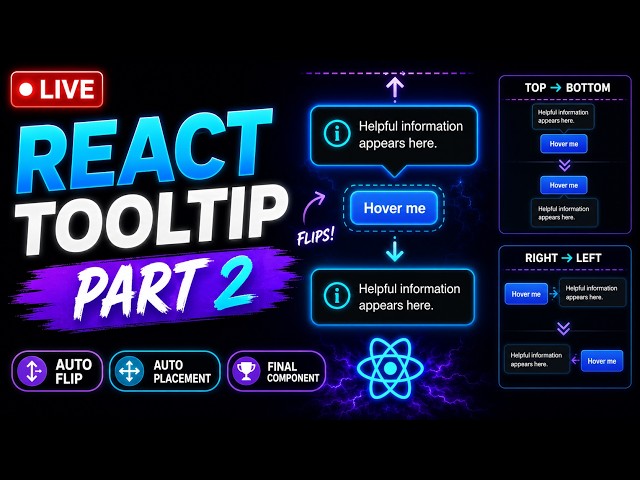 Build an Accessible React Tooltip from Scratch - Part 2| React 19, Portals, Refs & Positioning
