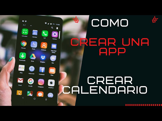 Como crear una app, Creador de apps Android y iPhone.  Función Calendario