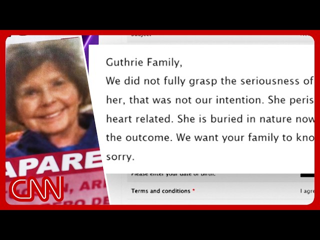 'She is safe but scared': Guthrie ransom notes fully released