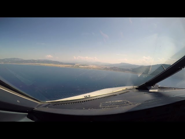 Landing on rwy 01 at Dalaman, Turkey