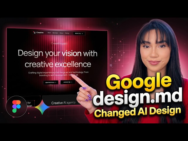 Google’s design.md Just Changed AI Design (My Full AI Workflow Using Gemini 3.1 Pro)