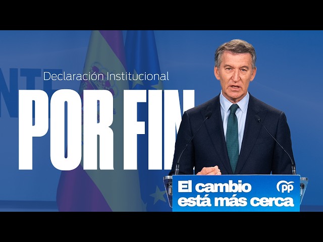 Feijóo tras la convocatoria de elecciones: "Por fin podremos elegir"