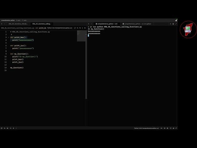 056 functions calling functions - Comprehensive Python In Tamil
