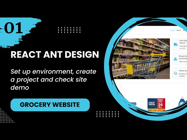React JS #1 - Set up environment, create a project and check site demo
