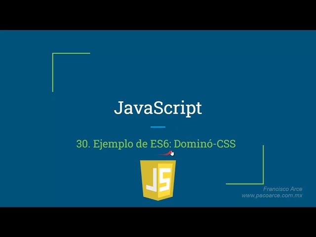 Ejemplo de ES6: Dominó-CSS