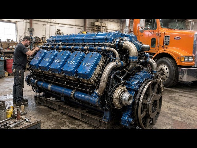 Man Restores a MASSIVE Mercedes V10 Truck Engine | Start To Finish @PROMOTORbl
