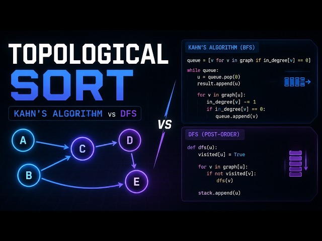 Topological Sort: DFS vs BFS — Which One Should You Use?