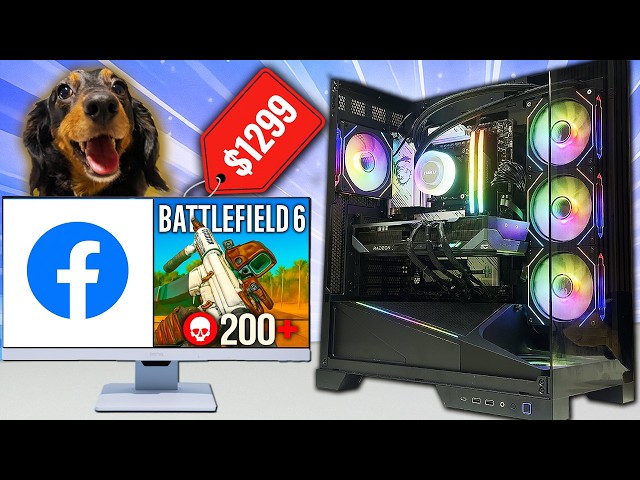 All-AMD 9800X3D + 9070XT PC Built with Facebook Marketplace Deals - Full Build & Flip