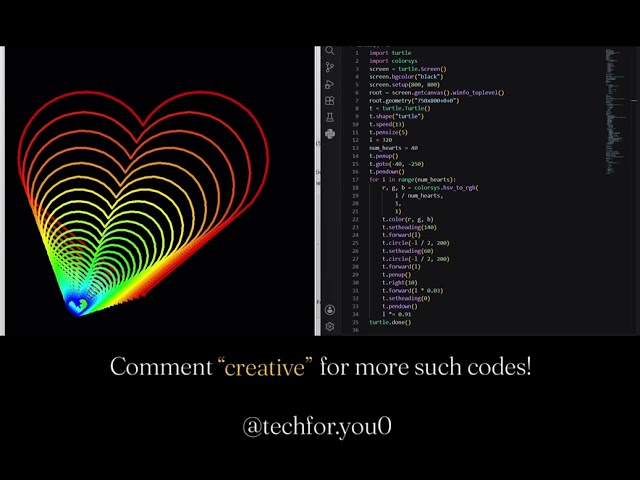 Watch Python Turn Code Into Art!✨🩷