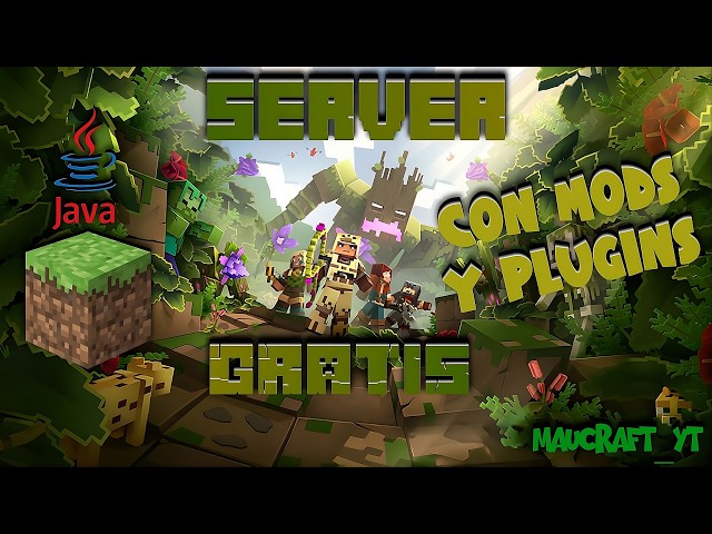 Crea tu Servidor GRATIS de Minecraft Java con MODS y PLUGINS 2026