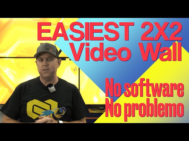 Easiest 2x2 Video Wall Setup Ever – No Software Needed! BG-UHD-VW2x2A
