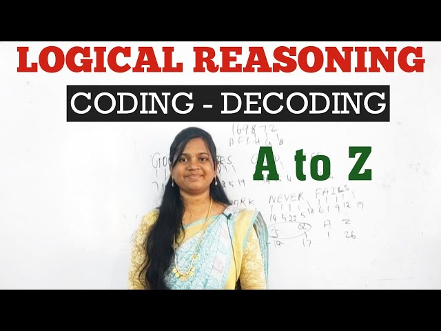 CODING & DECODING (A to Z) - Logical Reasoning - Radhina Quants