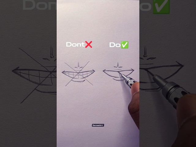 Easy dress teeths drawing tutorial ✏️ #drawing #teeth #sketch #howtodraw #tutorial #shorts