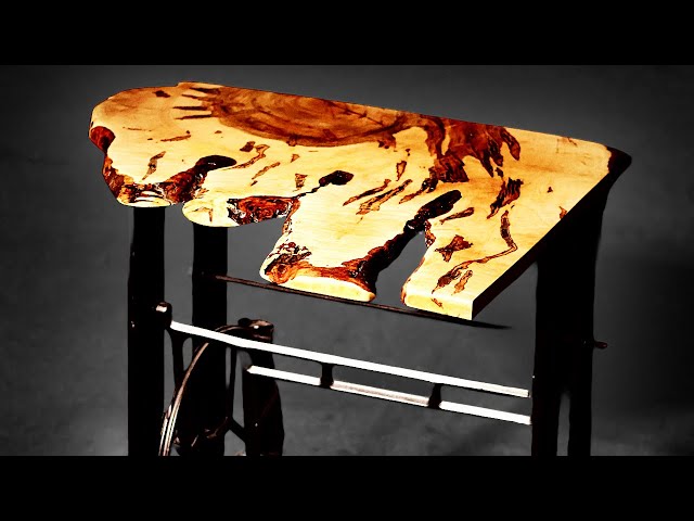 Repurposing an Old Sewing Machine Base Into The BEST Desk