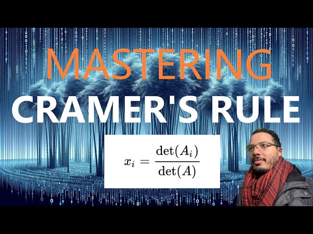 Mastering Cramer's Rule with Python SymPy
