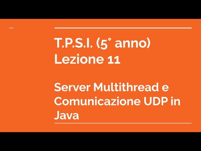 Multithreaded Server and UDP Communication in Java