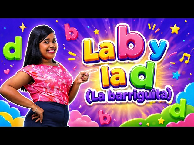 The B and the D (The Little Belly) 🎵📚 | Learn the letters with Prof. María Fernanda | Children's ...