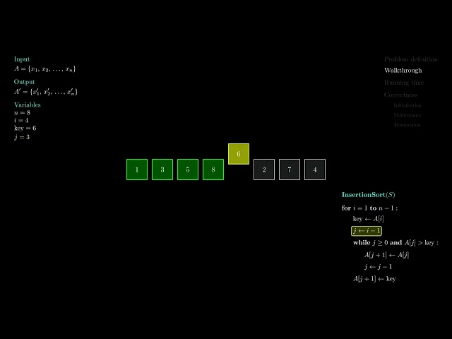 Insertion Sort explained in 2 minutes | Algorithm, Complexity & Correctness Proof