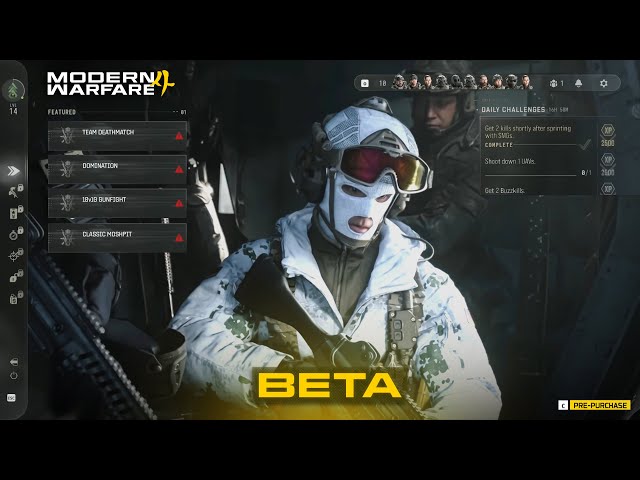MW4 BETA Early Access Update… (Weapon Levels, Content & Changes)
