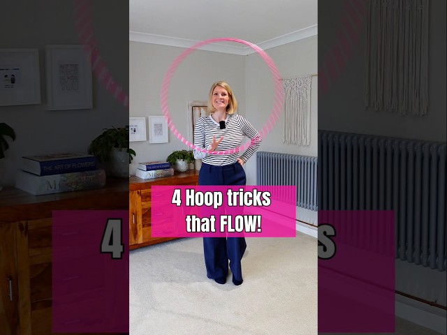 4 Hula hoop tricks that FLOW! #hulahooptricks #hulahooping #hooptricks
