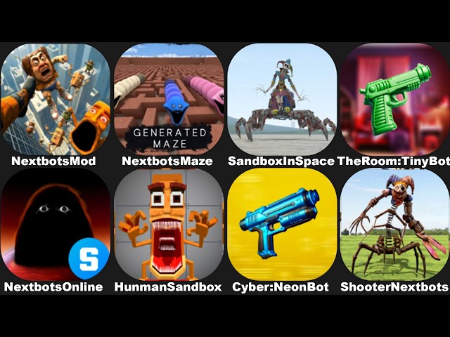 NextBots in Playground Mod New Update 12.0.4,Sandbox in Space,Nextbots Maze,Nextbots Online,