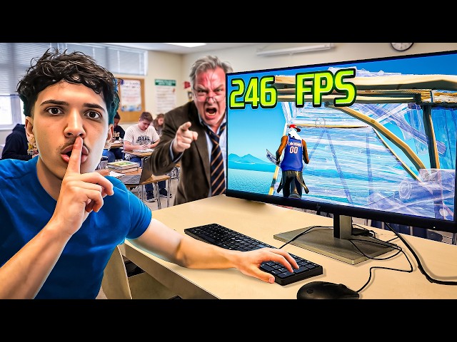 I Secretly Optimized My School's PC to 240+ FPS