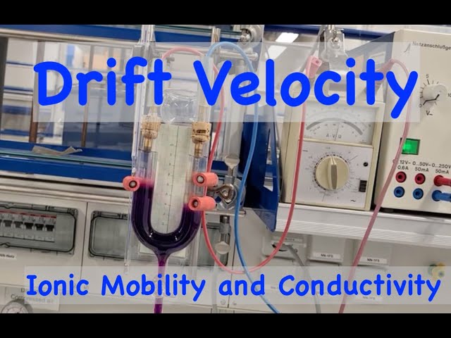Ionic Drift Velocity in an Electrolye (Instructions for a Physical Chemistry Lab Experiment)