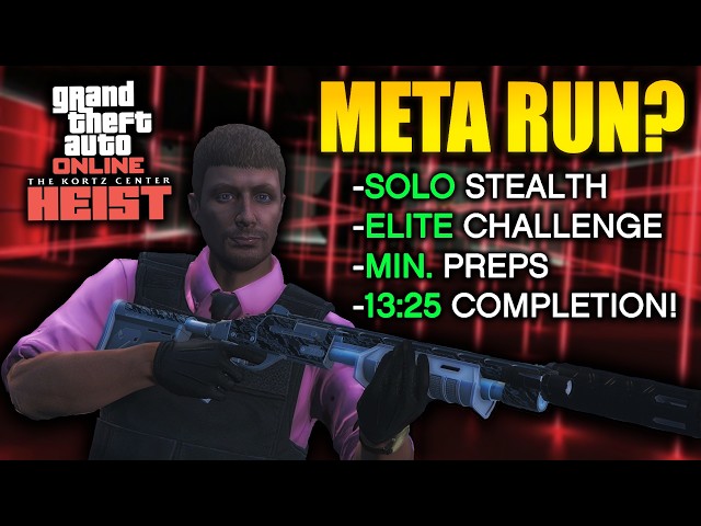 The META Kortz Center Heist Run!? (SOLO STEALTH UNDETECTED, Elite Challenge, 13:25 Completion)