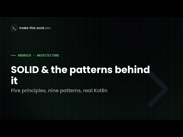 SOLID in Android: Don't watch this one, not worth it.