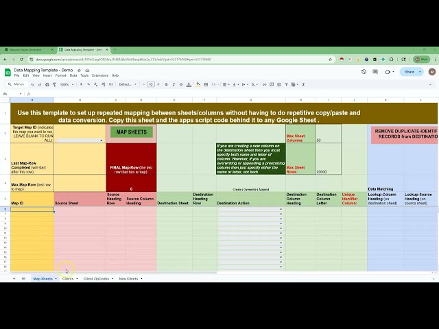 How to Automate Data Mapping in Google Sheets