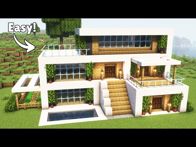 Minecraft Modern House Build