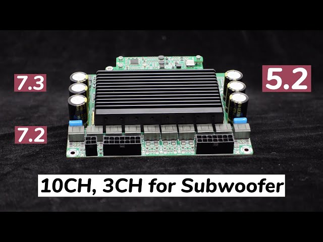 7.1 USB Codec Input 10x50W Amplifier Board for 7.3 Multi-Speaker Systems Arcade, Racing Simulator