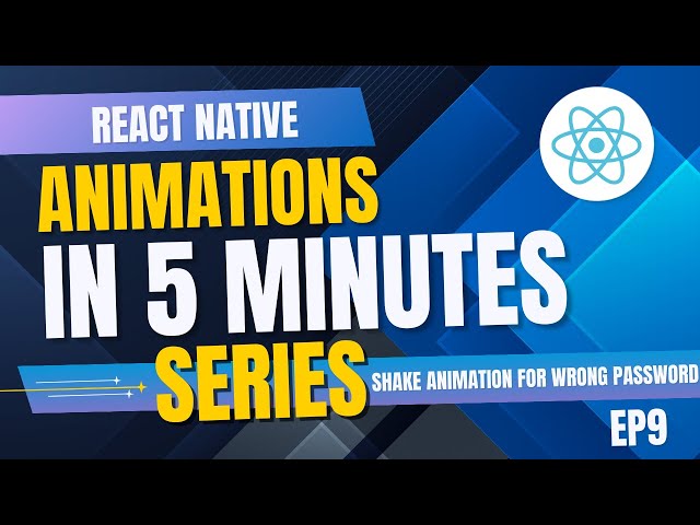 ❌ Wrong Password? Shake Input Animation | React Native Reanimated 3