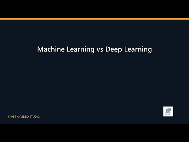 Machine Learning vs Deep Learning