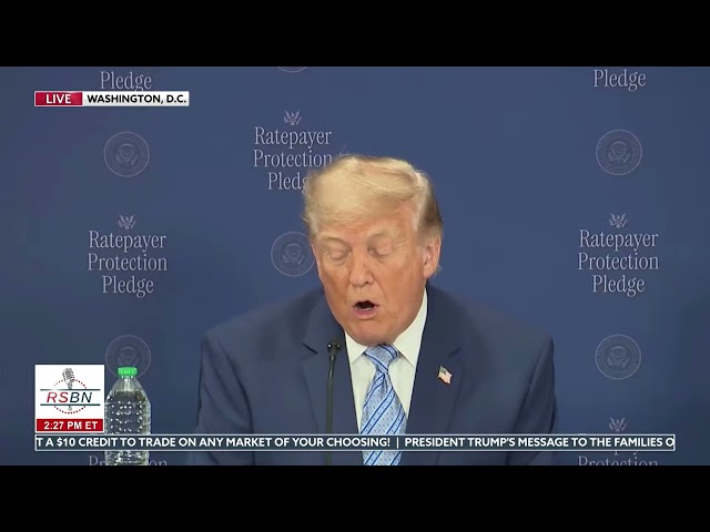 WATCH: President Trump to Force Data Centers to Build Own Energy Plants - 07/23/26