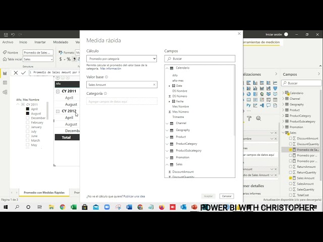 PROMEDIOS EN POWER BI USANDO DAX