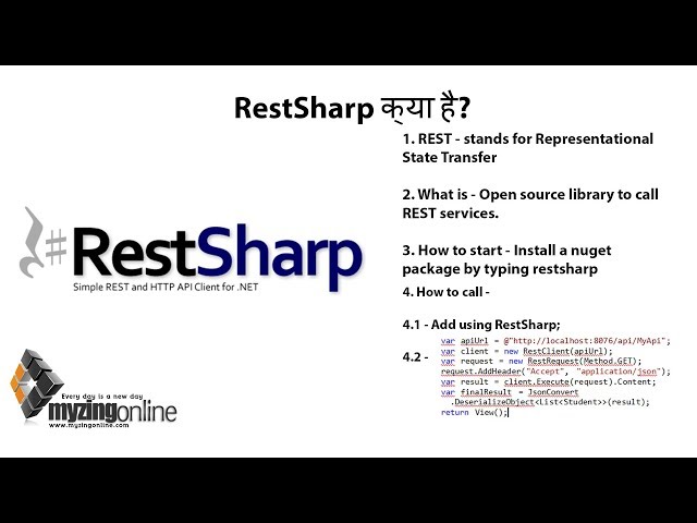 RestSharp क्या है? - 2019