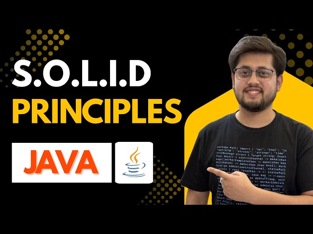SOLID Principles Full Course in Java | SRP, OCP, LSP, ISP, DIP Explained