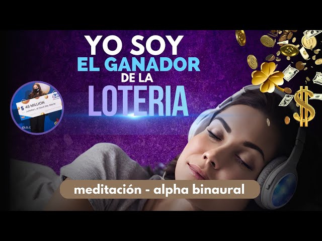 Powerful I AM Affirmations to WIN THE LOTTERY 💲🍀 while you sleep 💤Binaural Meditation 5 hours