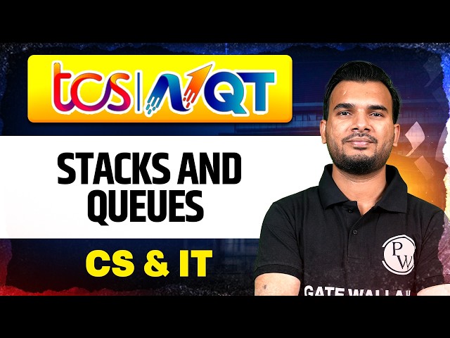 TCS NQT Exam 2026 | Stack and Queues | CS & IT | TCS NQT Series 2026