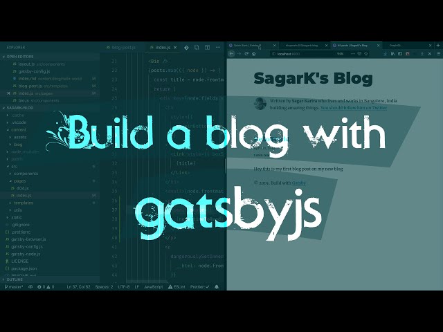 Build a blog with GatsbyJS and add dark mode